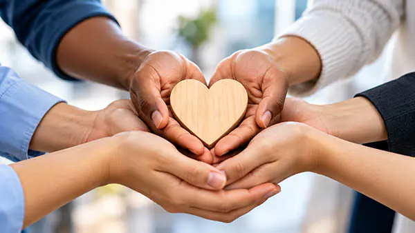 Nonprofits & Associations Hands holding a heart